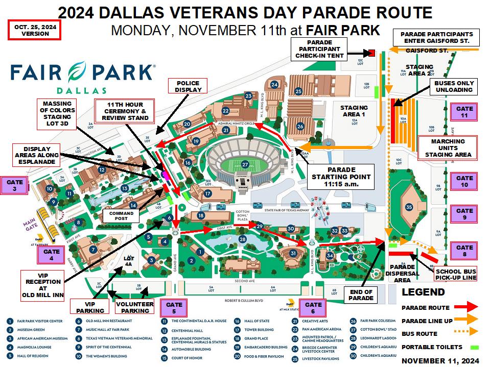 2024 Veterans Day Parade Route 8