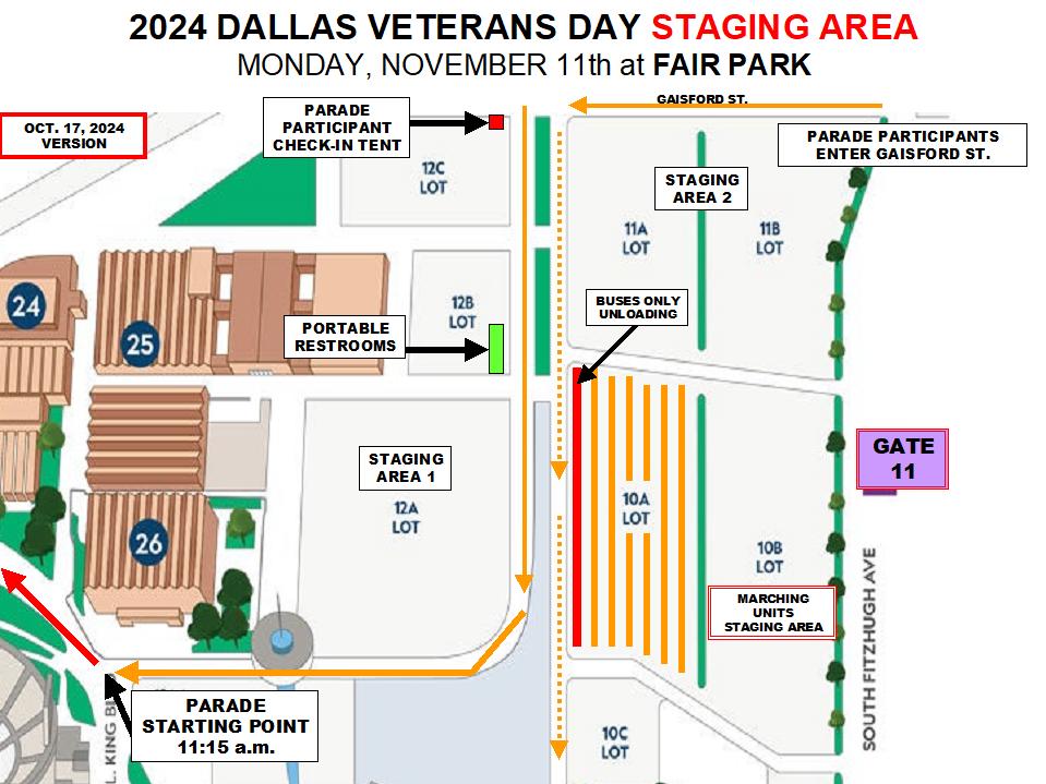 2024 Veterans Day STAGING AREA 2